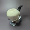 MBSD Meerschaum Silver Reverse Calabash Stubby Rhodesian Block Meerschaum Pipe - Image 3