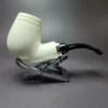 MBSD Meerschaum Silver Reverse Calabash Brandy Block Meerschaum Pipe, New - Image 3
