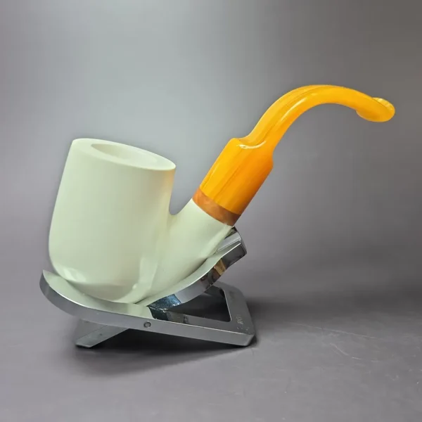 MBSD Meerschaum Deluxe Oom Paul Block Meerschaum Pipe, New - Image 3