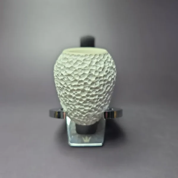 MBSD Meerschaum Deluxe Rusticated Pear Block Meerschaum Pipe, Briar-Mortise - Image 4