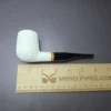 MBSD Meerschaum Deluxe Rusticated Billiard Block Meerschaum Pipe, Briar-Mortise, New - Image 7