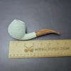 MBSD Meerschaum Deluxe Rustic Brandy Block Meerschaum Pipe, Briar-Mortise - Image 7