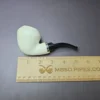 MBSD Meerschaum Silver Reverse Calabash Stubby Rhodesian Block Meerschaum Pipe - Image 8