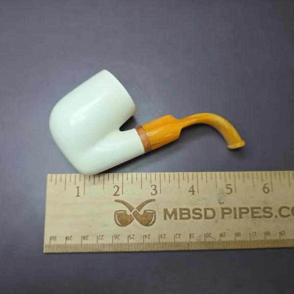 MBSD Meerschaum Deluxe Oom Paul Block Meerschaum Pipe, New - Image 8