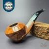 Caminetto New Dear Wax Drip Bulldog Estate Briar Pipe, Italian Estates