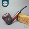 James Upshall Bark Group 6 Rusticated Rhodesian Estate Briar Pipe, Unsmoked