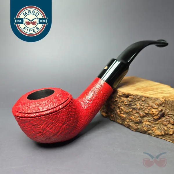 Ashton Claret XXX Sandblasted Rhodesian Estate Briar Pipe, Unsmoked