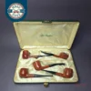 Dr Grabow Viscount Five Pipe Set in Fitted Case, Unsmoked