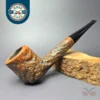 Custom-Bilt Mincer Era XL Rusticated Filter Billiard Estate Briar Pipe,