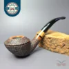Walt Cannoy Cardinal House Morton Rusticated Rhodesian Handmade Briar Pipe, New