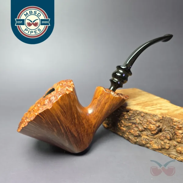 Bjarne XL Smooth Freehand Estate Briar Pipe, Danish Estates