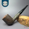 Merchant Service Originals by G. Polla Sandblasted Large Billiard Briar Pipe, New