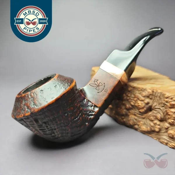 Morgan BlackJack 20 Sandblasted Bulldog Briar Pipe, New