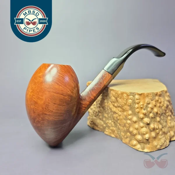 Ed Burak Connoisseur XL Smooth Diamond Shank Egg Estate Briar Pipe, American Estates