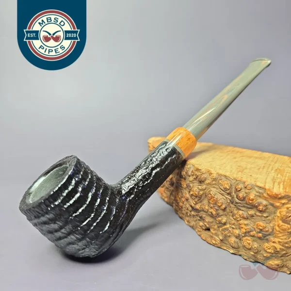 la Biota "Economica" Rusticated Billiard Handmade Briar Pipe, New