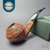 Ser Jacopo 2 x Maxima S2 Sandblasted Bulldog Estate Briar Pipe
