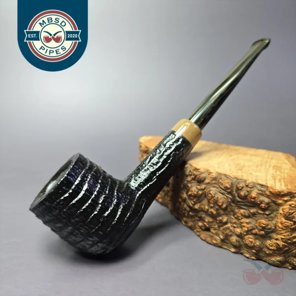la Biota "Economica" Rusticated Billiard Handmade Briar Pipe, New
