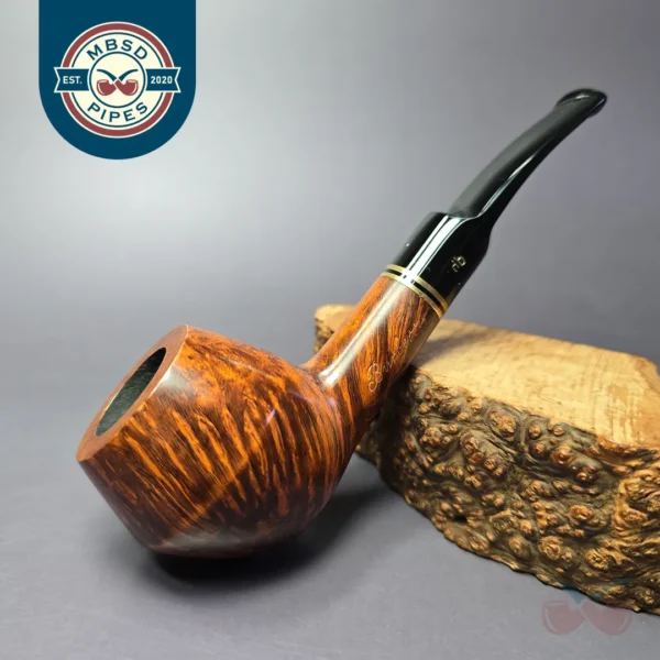 Design Berlin Burberry Smooth Rhodesian Estate Briar Pipe, 9mm, Unsmoked