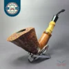 Mario Grandi Magnum Sandblasted Dublin Estate Briar Pipe, Italian Estates