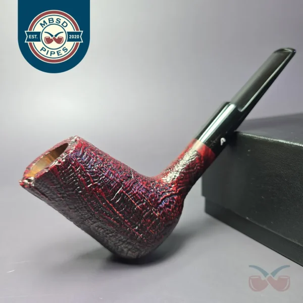 Ascorti Sabbia di Oro Sandblasted XL Stack Poker Estate Briar Pipe, Unsmoked