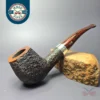 Ferndown Bark 3 Star Rusticated Panel Apple Estate Briar Pipe, English Estates