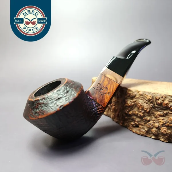 Morgan BlackJack 30 Sandblasted Bulldog Briar Pipe, New