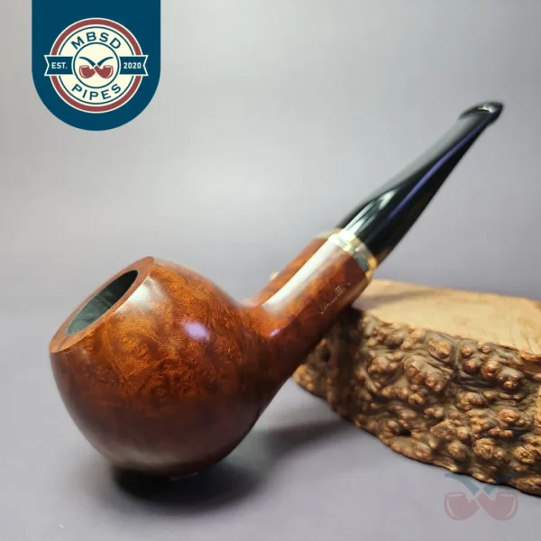 Vauen 3212 Smooth Hex Shank Apple Estate Briar Pipe, Unsmoked, 9mm