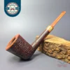 Reid Robertson Sandblasted Dublin w/ Zebrawood Handmade Briar Pipe, New