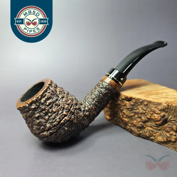 Becker Limited Edition 30 Years 03/60 Rusticated Bulldog Estate Briar Pipe, Italian Estates
