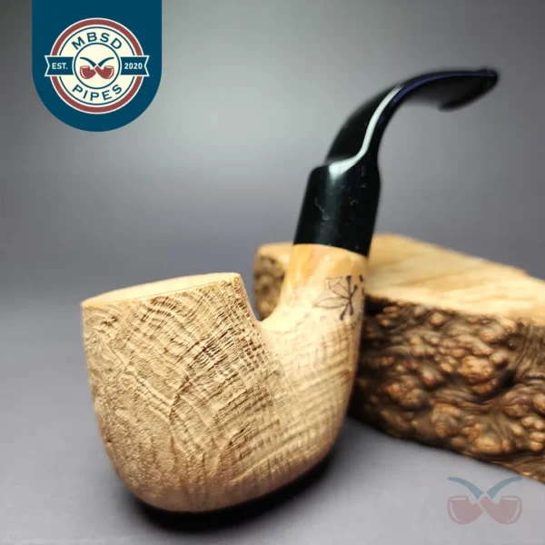 Morgan Bones Sandblasted Oom Paul Briar Pipe, New