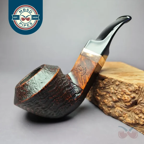Morgan BlackJack 30 Sandblasted Bulldog Briar Pipe, New