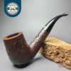 James Upshall w/ Bill Taylor Sandblasted Bent Billiard Estate Briar Pipe, Unsmoked