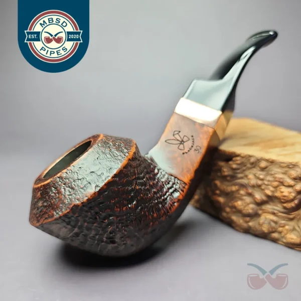 Morgan BlackJack 30 Sandblasted Bulldog Briar Pipe, New