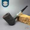 Ferndown Bark 2 Star Silver Spigot Poker Estate Briar Pipe, English Estates