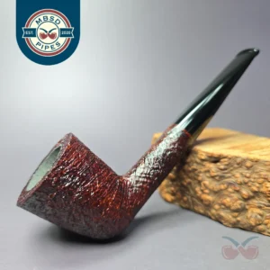 Briarworks Classic C61 Crimson Sandblasted Dublin w/ Black Stem Briar Pipe, New