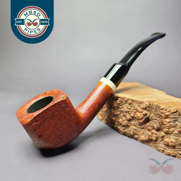 Sean Reum Glacier Sandblasted Panel Pot Briar Pipe, New