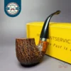 Merchant Service Sandblasted "Full Bent" Bent Billiard Briar Pipe, New