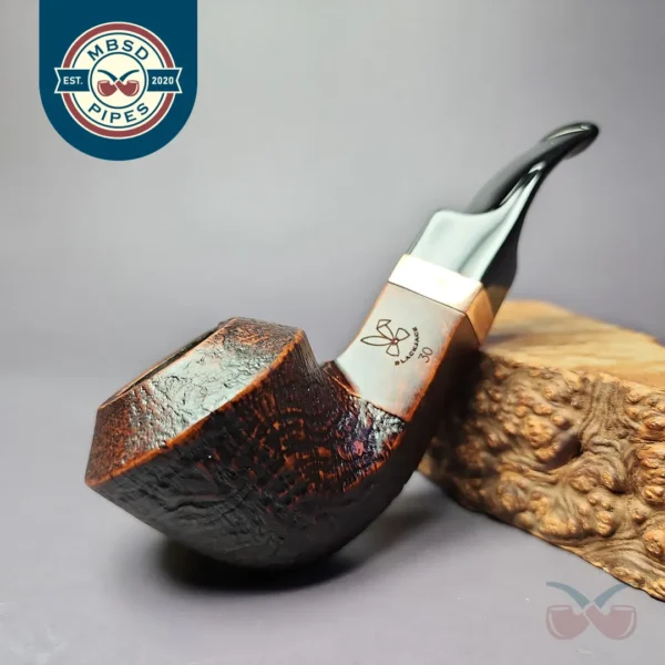 Morgan BlackJack 30 Sandblasted Bulldog Briar Pipe, New