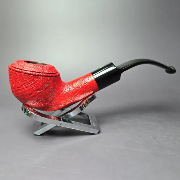 Ashton Claret XXX Sandblasted Rhodesian Estate Briar Pipe, Unsmoked - Image 2