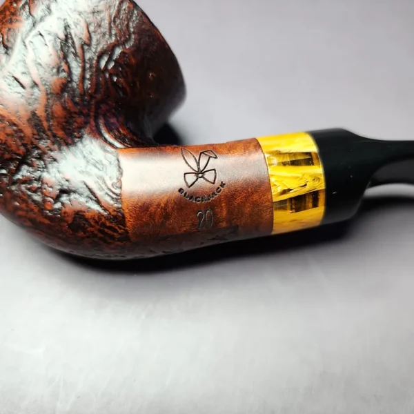 Morgan BlackJack 20 Limited Edition Sandblasted Dublin Briar Pipe, New - Image 2