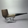 Merchant Service Originals by G. Polla Sandblasted Large Billiard Briar Pipe, New - Image 2