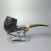 la Biota "Economica" Rusticated Acorn w/ Olivewood Handmade Briar Pipe, New - Image 2