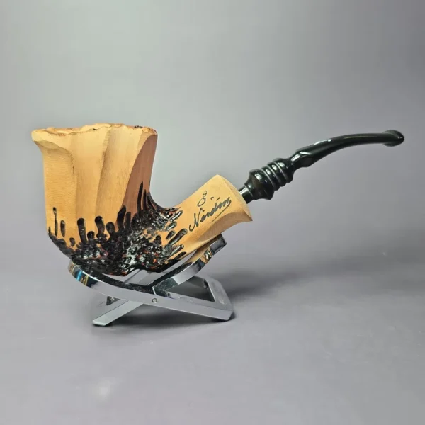 Nording Signature Partially Rusticated Freehand Estate Briar Pipe, Unsmoked - Image 2