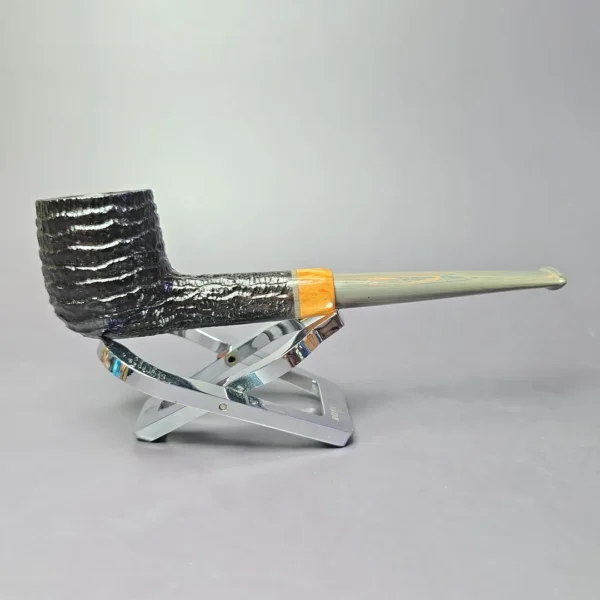 la Biota "Economica" Rusticated Billiard Handmade Briar Pipe, New - Image 2