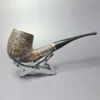 Savinelli Roma 606 KS Rusticated Bent Billiard Estate Briar Pipe, Italian Estates 6mm - Image 2