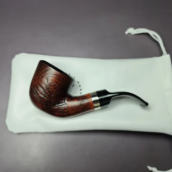 Morgan BlackJack 20 Sandblasted Dublin Briar Pipe, New - Image 2