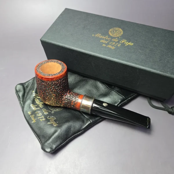 Mastro de Paja Commissioner Unica Billiard Estate Briar Pipe, Unsmoked, 9mm - Image 2