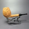 Proxima by Piero Vitale Natural Sandblasted Egg Briar Pipe, New - Image 2