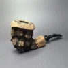 Nording Spruce Partially Rusticated Freehand Estate Briar Pipe, Unsmoked - Image 2