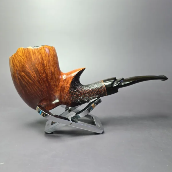 Savinelli Autograph 5 Large Smooth Freehand Estate Briar Pipe, Italian Estates - Image 2